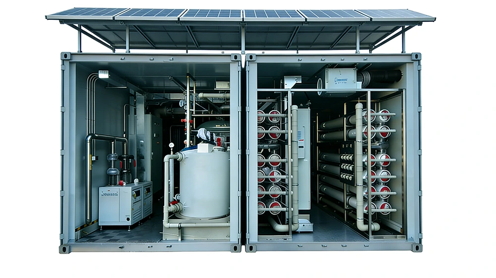 معدات معالجة مياه الصرف الصحي المتكاملة بالطاقة الشمسية من شركة QILEE 1