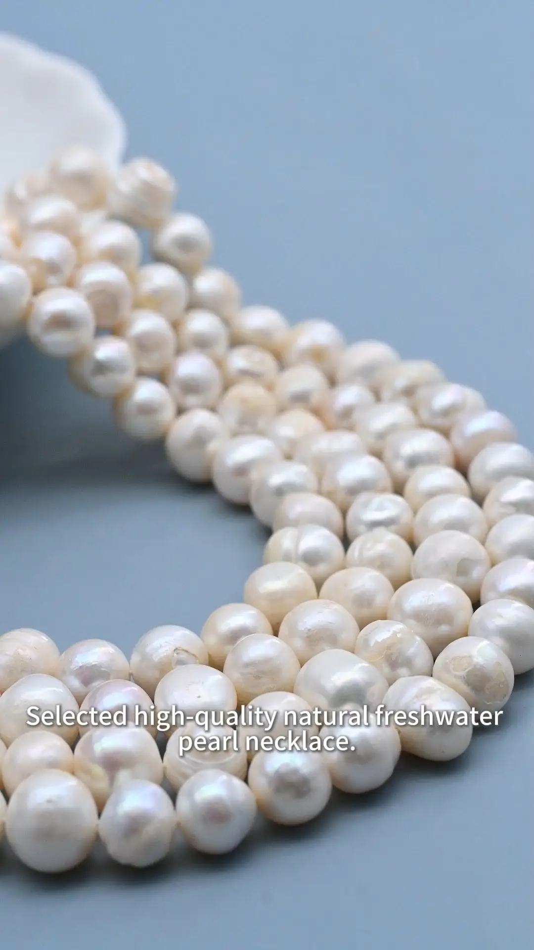 10-11mm 2A White Potato Shape Natural Freshwater Pearl Strand for Jewelry Making 1