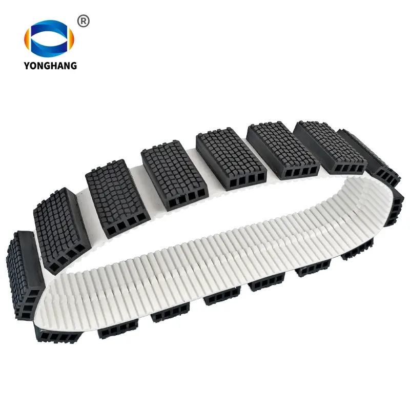 Ultra-Grip Crawler Track Belts for High-Incline PV Cleaning Robots 1