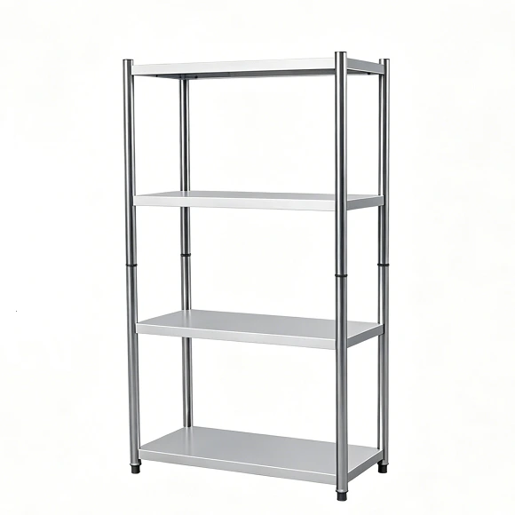 Estantería comercial de acero inoxidable de 4 niveles Kaesid para cocinas de restaurantes y almacenes, acero inoxidable 201/304 1