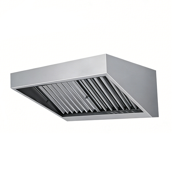 Campana extractora industrial Kaesid de alta resistencia con filtros para cocinas industriales de hostelería. 3