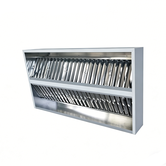 Campana extractora de acero inoxidable de doble cara Kaesid | Campana de ventilación comercial para hostelería, ideal para cocinas de uso intensivo. 1