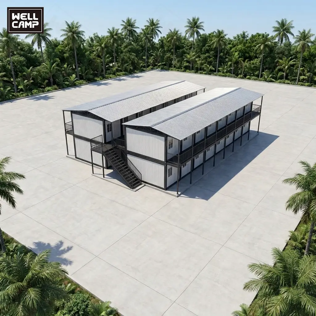 Logement pour travailleurs miniers (Karyawan) - Maison conteneur démontable préfabriquée 1