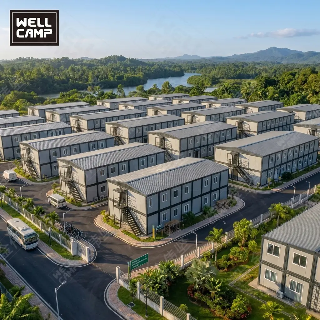 Rumah Prefab 2 Lantai IKN Nusantara Mess Karyawan modulaire détachable 1