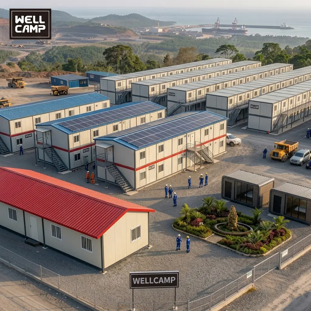 Conteneur amovible modulaire Rumah Prefab 2 Lantai IKN Mess Karyawan 1