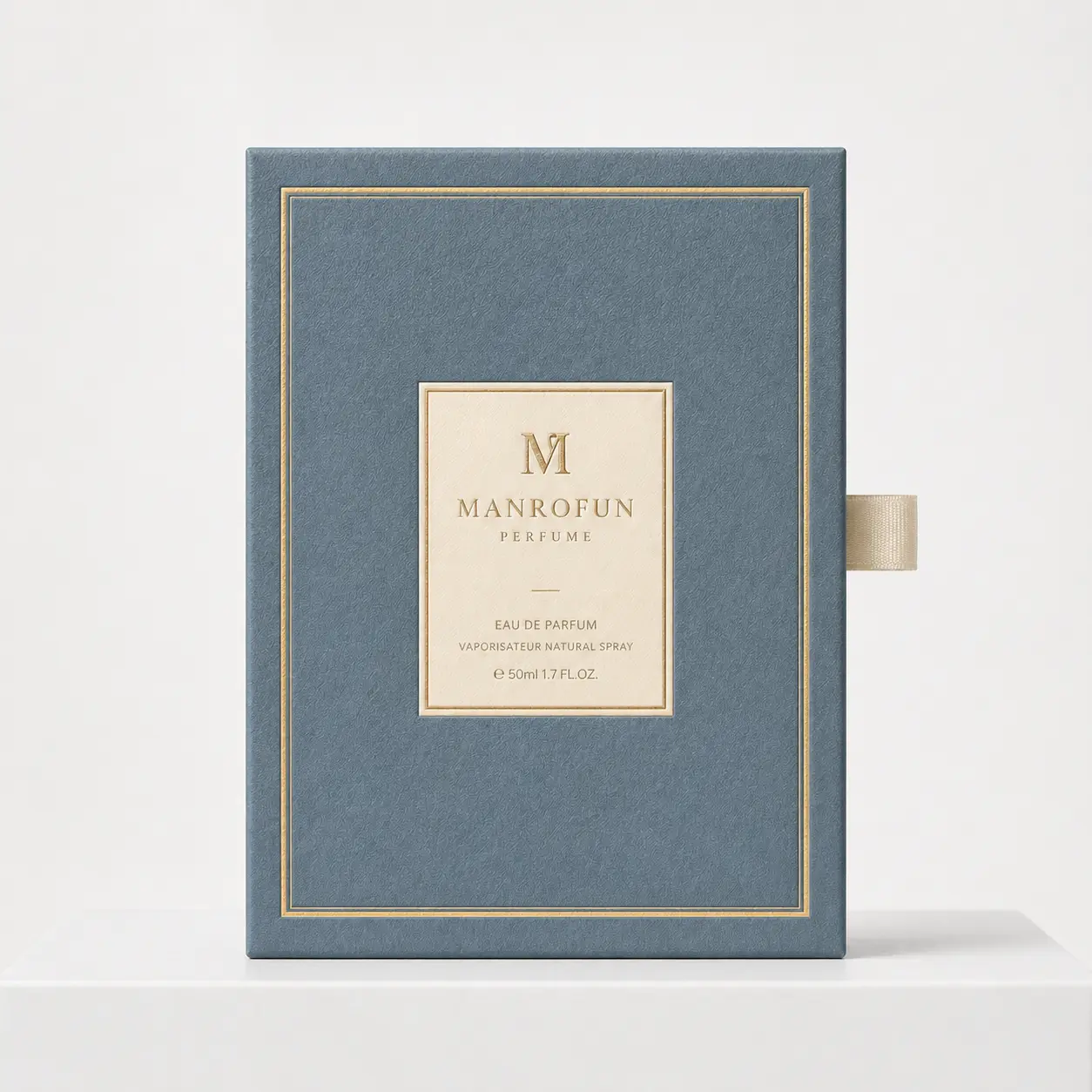 Drawer Style Perfume Packaging Box with Ribbon Pull Design 1