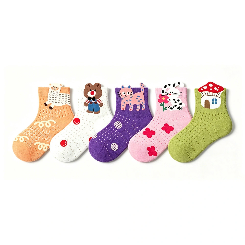 Factory Wholesale Custom Cartoon Cute Soft Baby Socks OEM Casual Breathable and Comfortable Children Toddler Socks 1