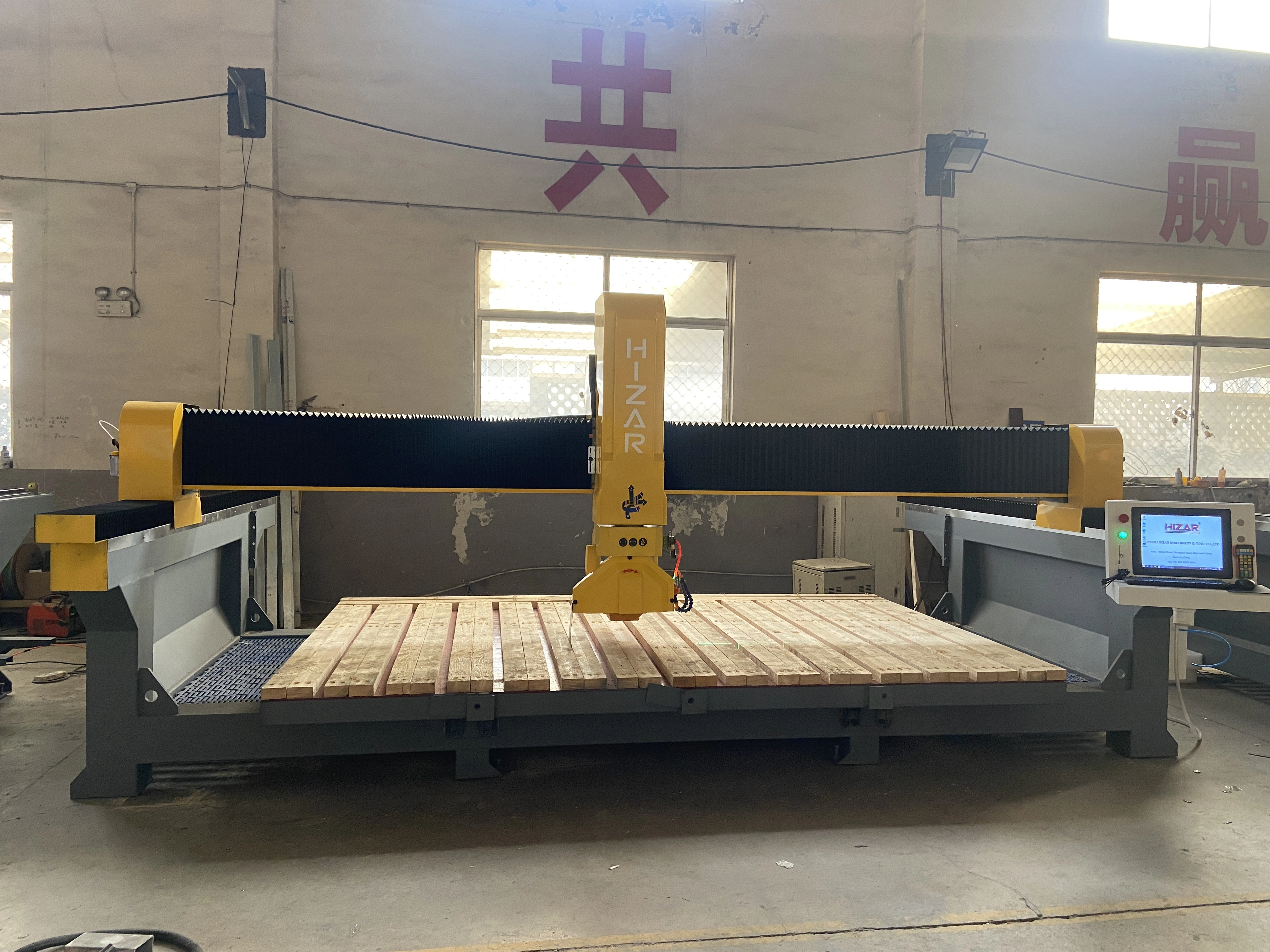 HQQ 4Axis CNC Machine Precise Stone Cutting Machine for Marble and Granite 1
