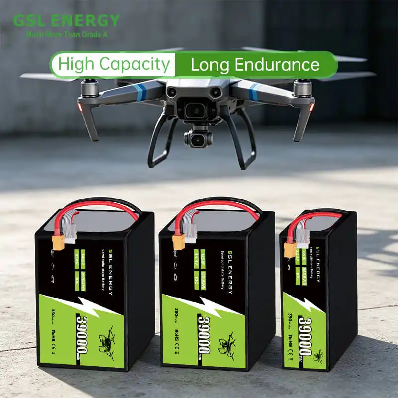 GSL Energy drone battery manufacturer 39Ah UAV battery lithium polymer battery pack