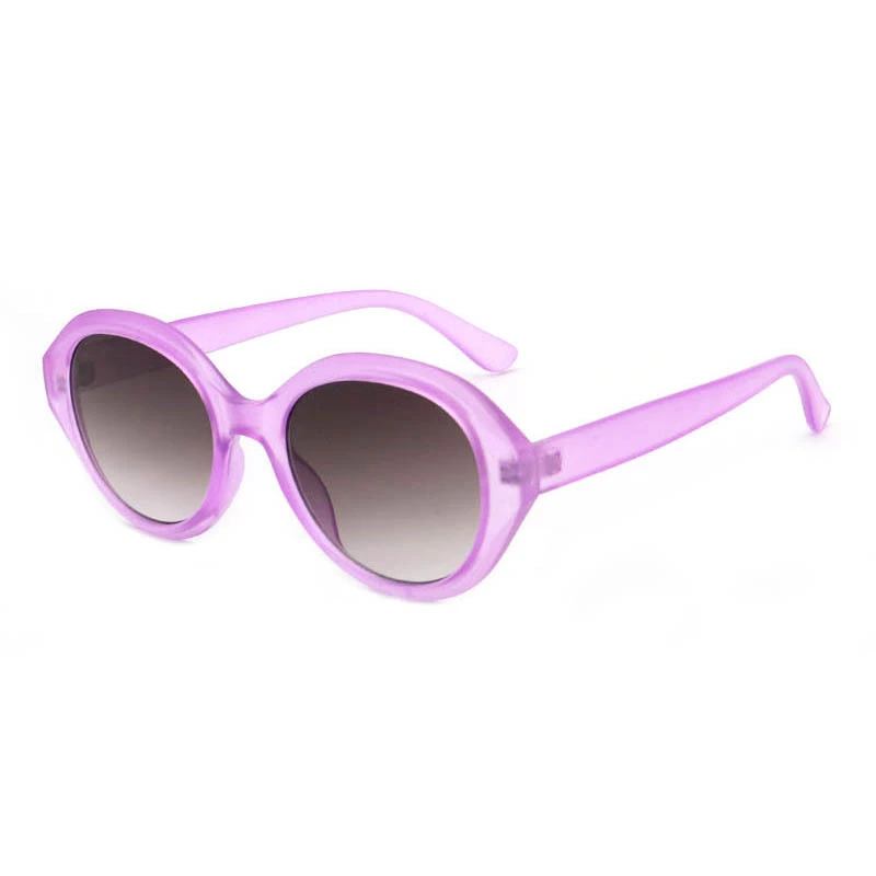 Custom Lightweight Fashion Round Polycarbonate Sunglasses HP251127 1