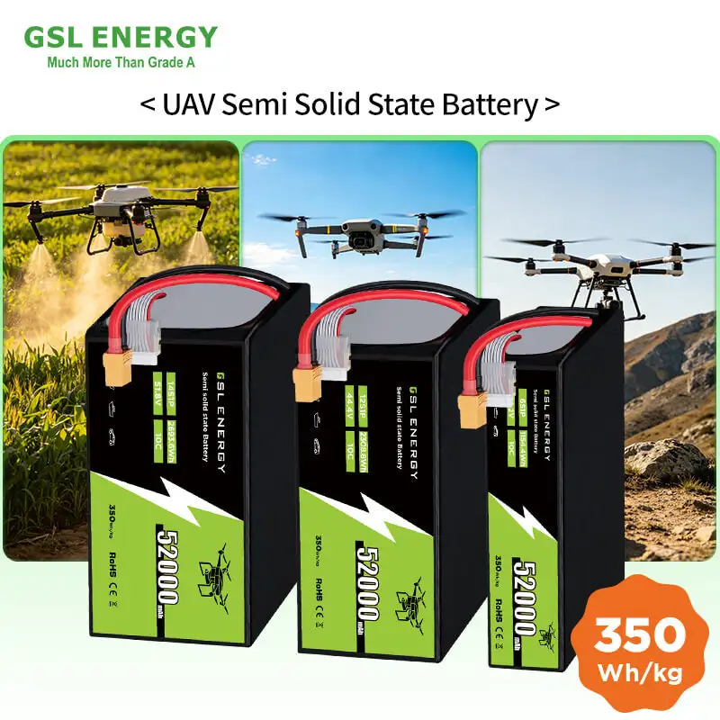 Hersteller von Drohnenbatterien von GSL Energy, 60-Ah-UAV-Batterie-Lithium-Batteriepaket mit hoher Kapazität
