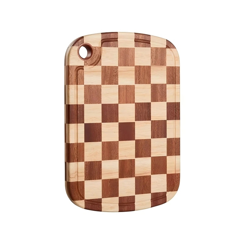 Premium Checkerboard Ebony Wood Cutting Board | Custom Logo & Packaging 1