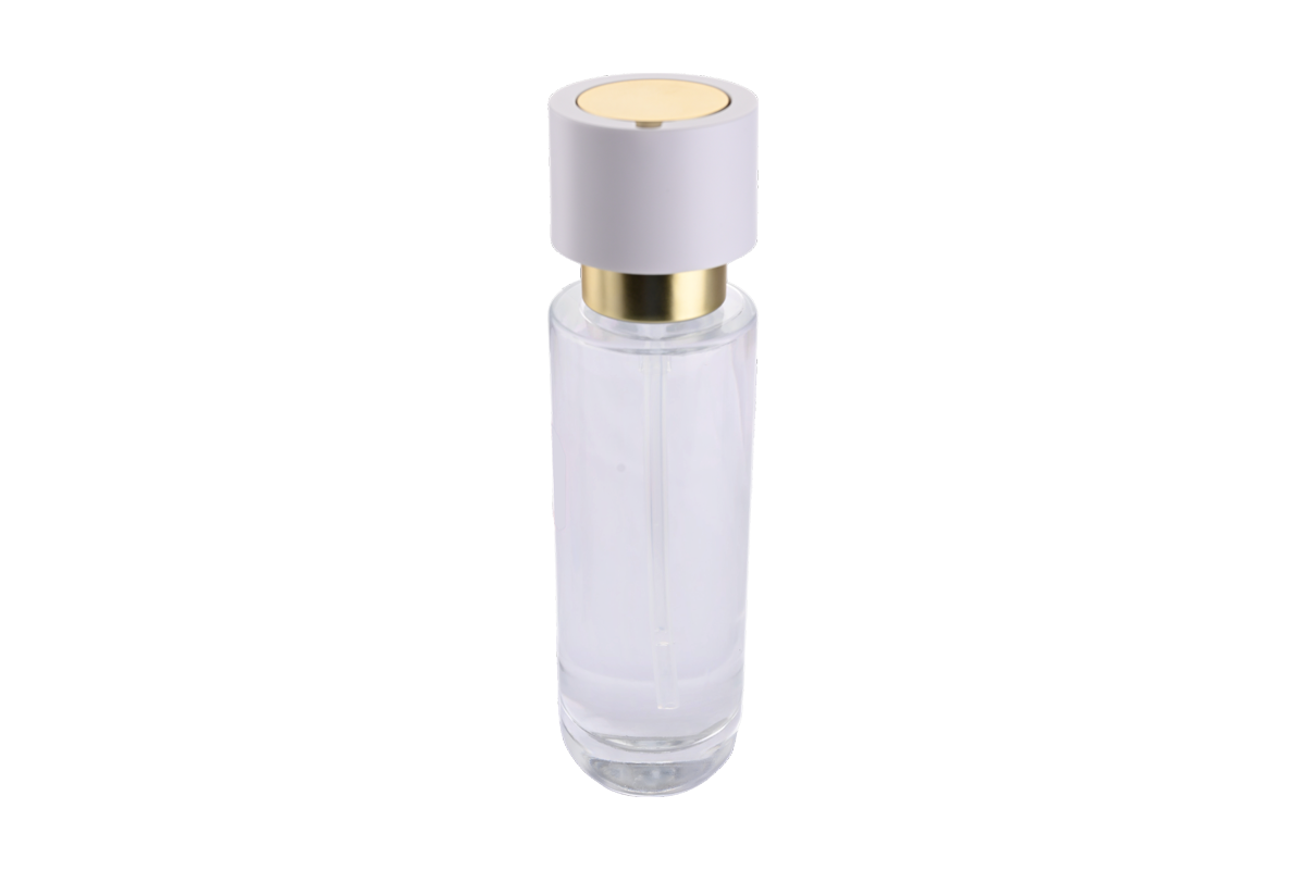 Coleção de luxo elegante para cuidados com a pele em frasco de vidro, com creme para as mãos, spray corporal e creme facial. 3
