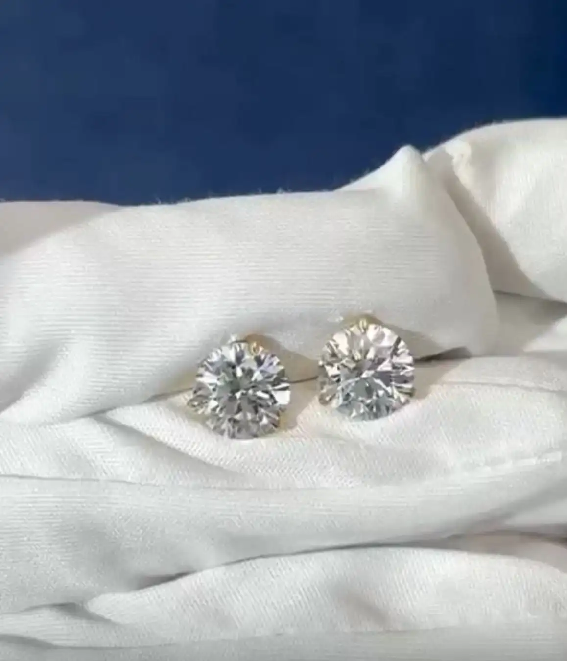 Orecchini con diamante ovale da 5 ct, purezza D, purezza VVS2 e diamante da 3 ct, purezza D, purezza VVS2-2 1