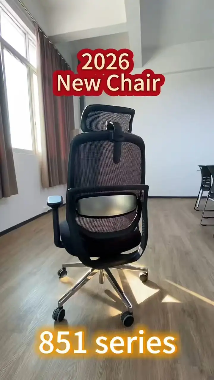 Chaise de bureau à dossier haut avec emballage ultra-compact 1