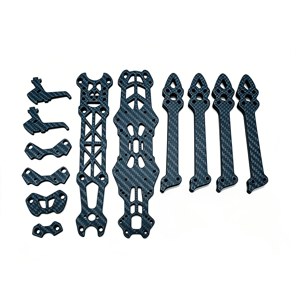 3K Carbon Fiber FPV Drone Frame Parts Set | CNC Cut Quadcopter Components 1