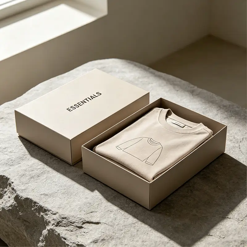 Boîte cadeau de luxe blanche personnalisée à rabat magnétique, pliable, avec fermeture magnétique, idéale pour les chaussettes. Boîte rigide avec pelliculage brillant. 1