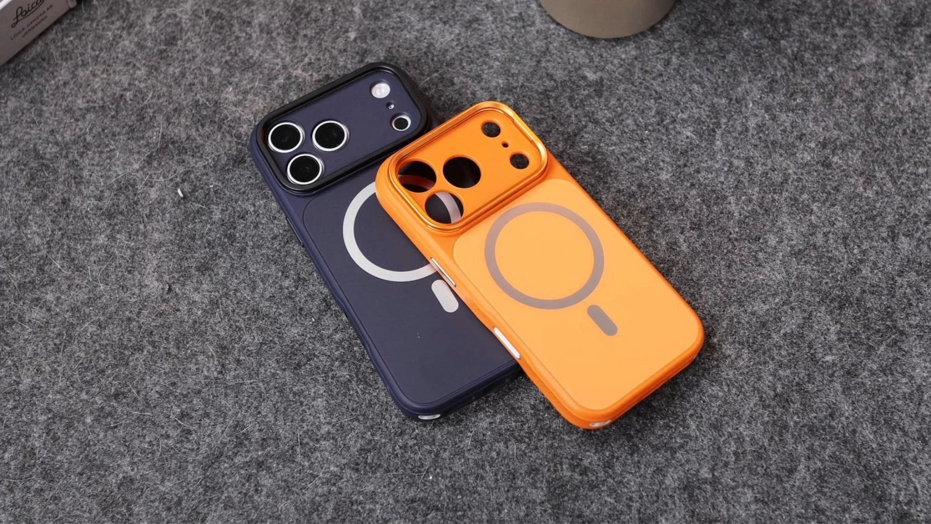 Tempered glass magsafe phone case with camera kickstand for iPhone 17 pro max 1