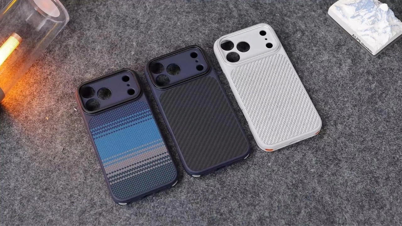 Kevlar Magnetic Slim Phone Case for iPhone 17 Pro Max 1