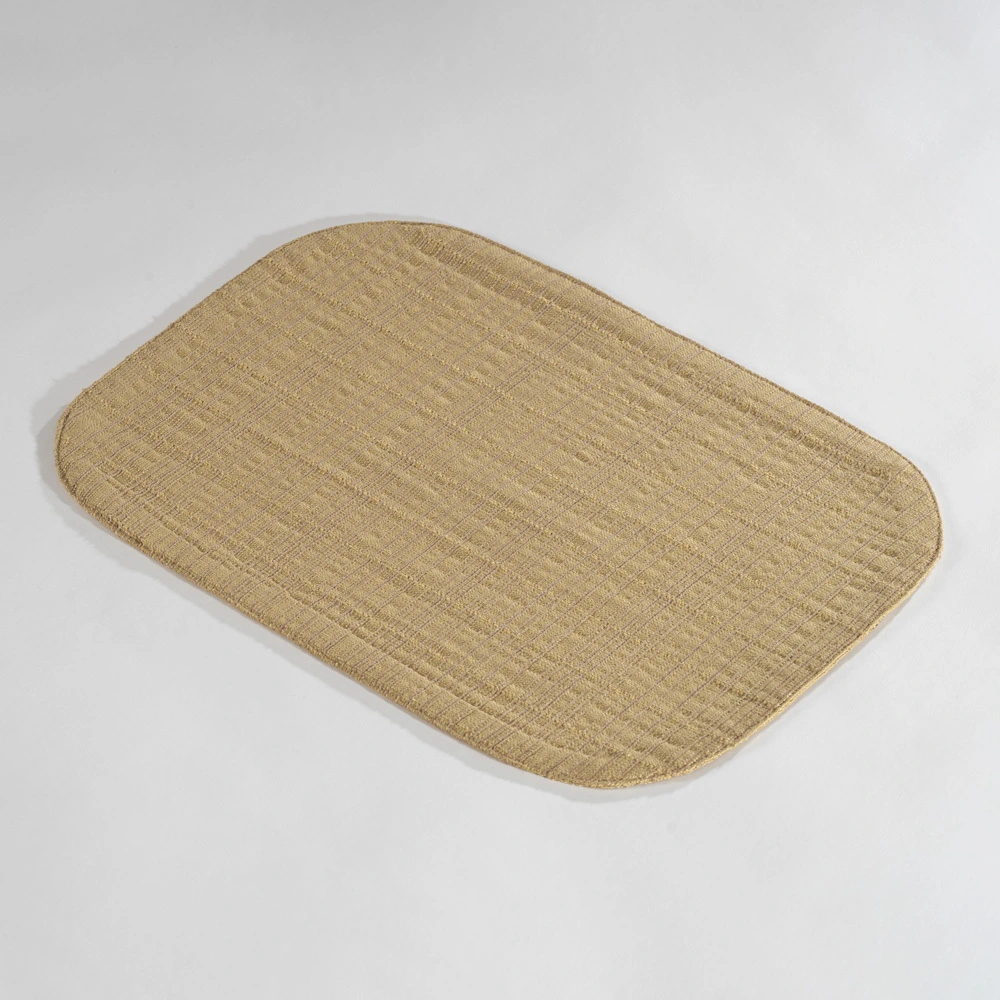 Four Rounded Corner  Linen Placemat 1