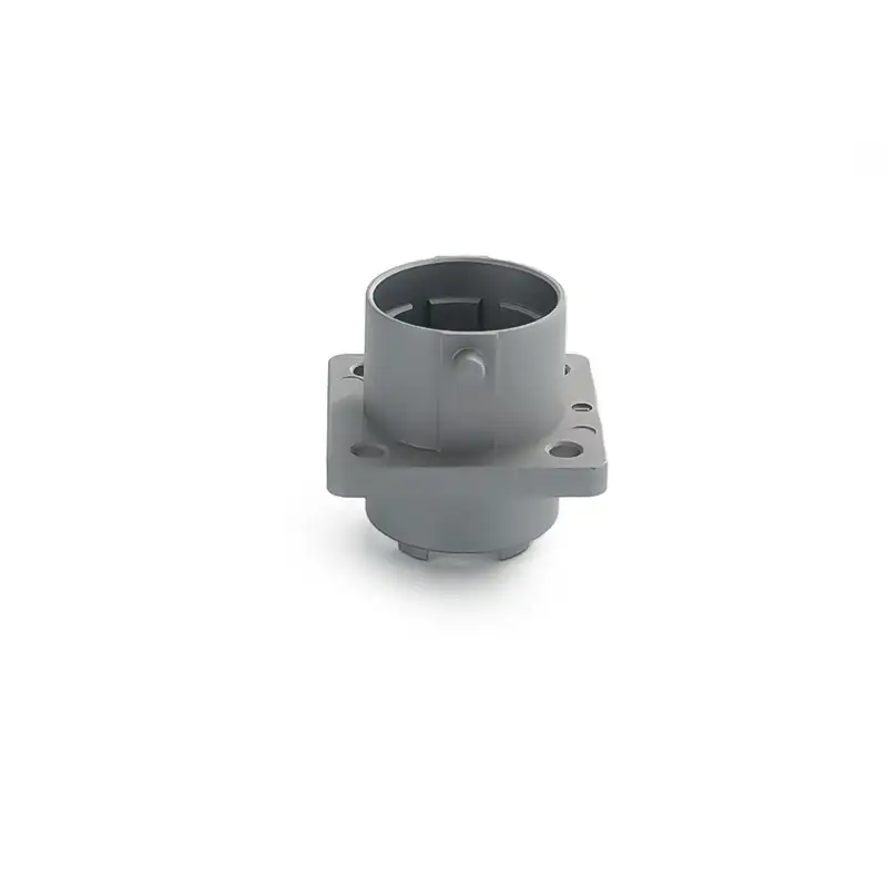 Custom Precision Die-Cast Square Flange Connector Housing with Anti-Reverse Latch for Optical Communication Equipment 1