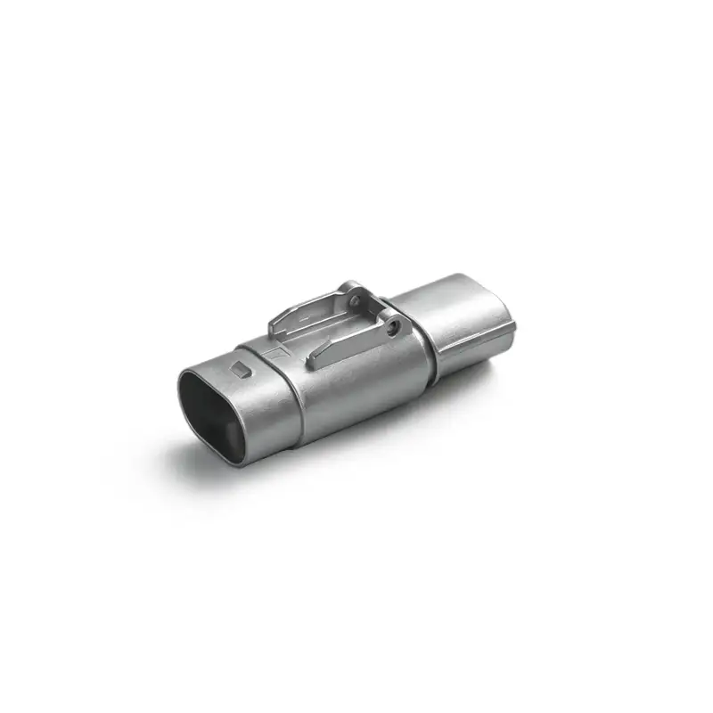Custom Precision Die-Cast Aluminum EV Connector Housing with Locking Clip 1