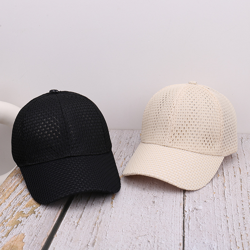 Offene Baseballkappe aus Mesh mit verstellbarem Riemen und individuellem Logo 4