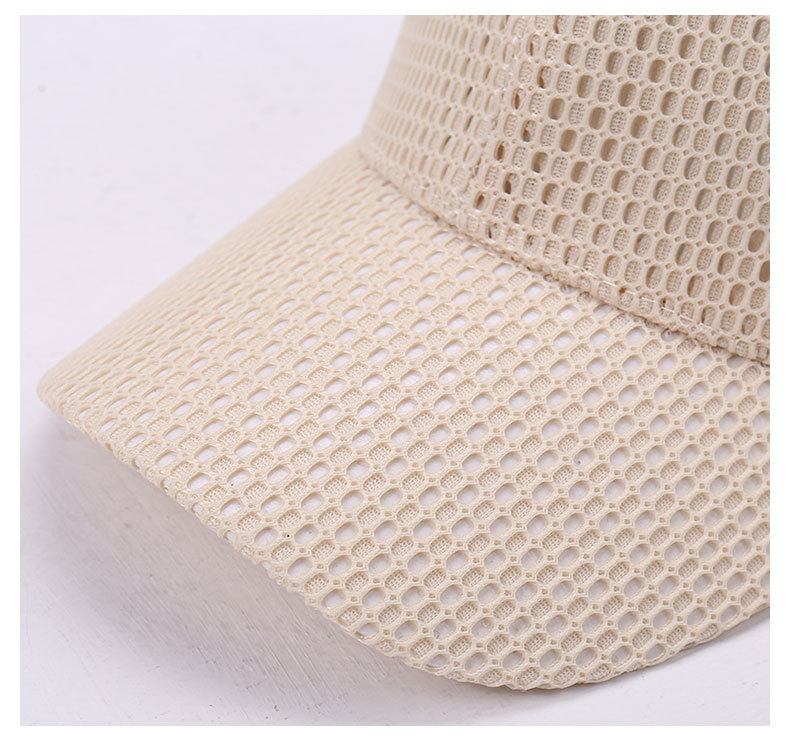 Offene Baseballkappe aus Mesh mit verstellbarem Riemen und individuellem Logo 8