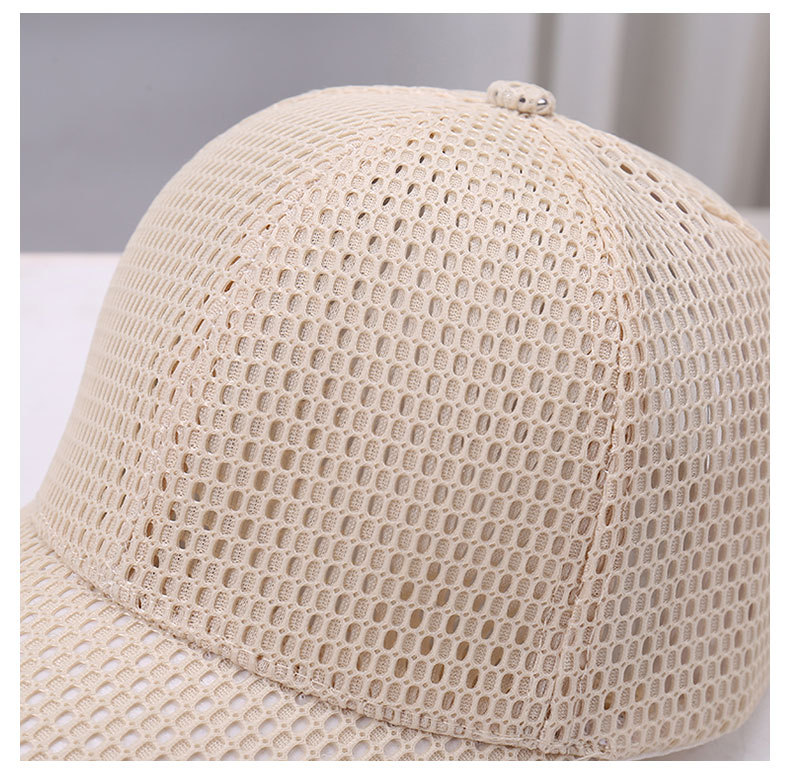 Offene Baseballkappe aus Mesh mit verstellbarem Riemen und individuellem Logo 9