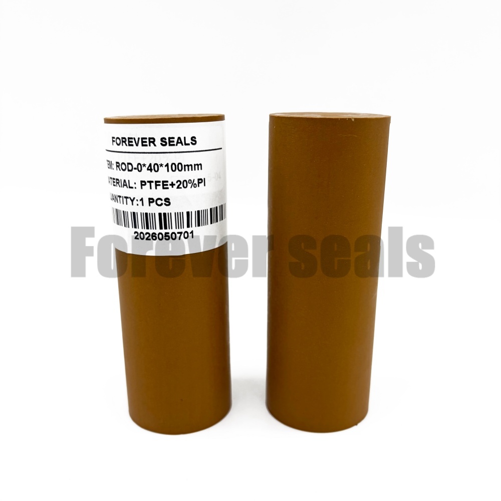 Varilla de sellado compuesta de PTFE + 20 % PI, material EM: ROD-0*40*100 mm 2