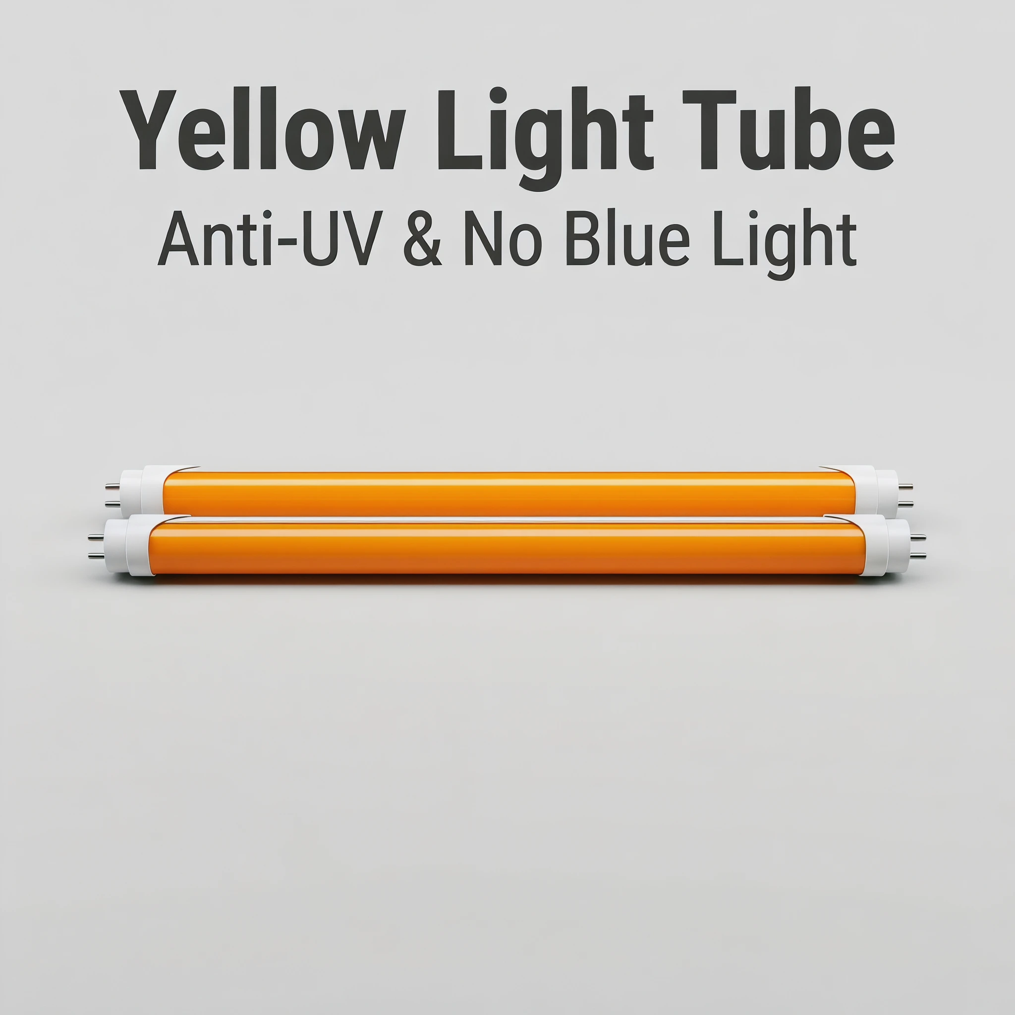 Blue Light Cut Yellow LED Tube RoHS Certified No UV IR T8 Compatible 30000Hrs Low Maintenance 1