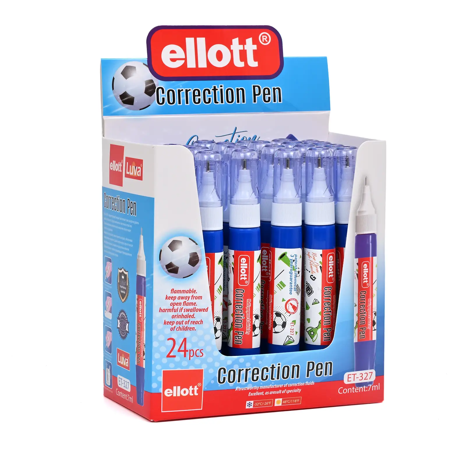 LUVA ET-327 Stylo Correcteur 24pcs 1