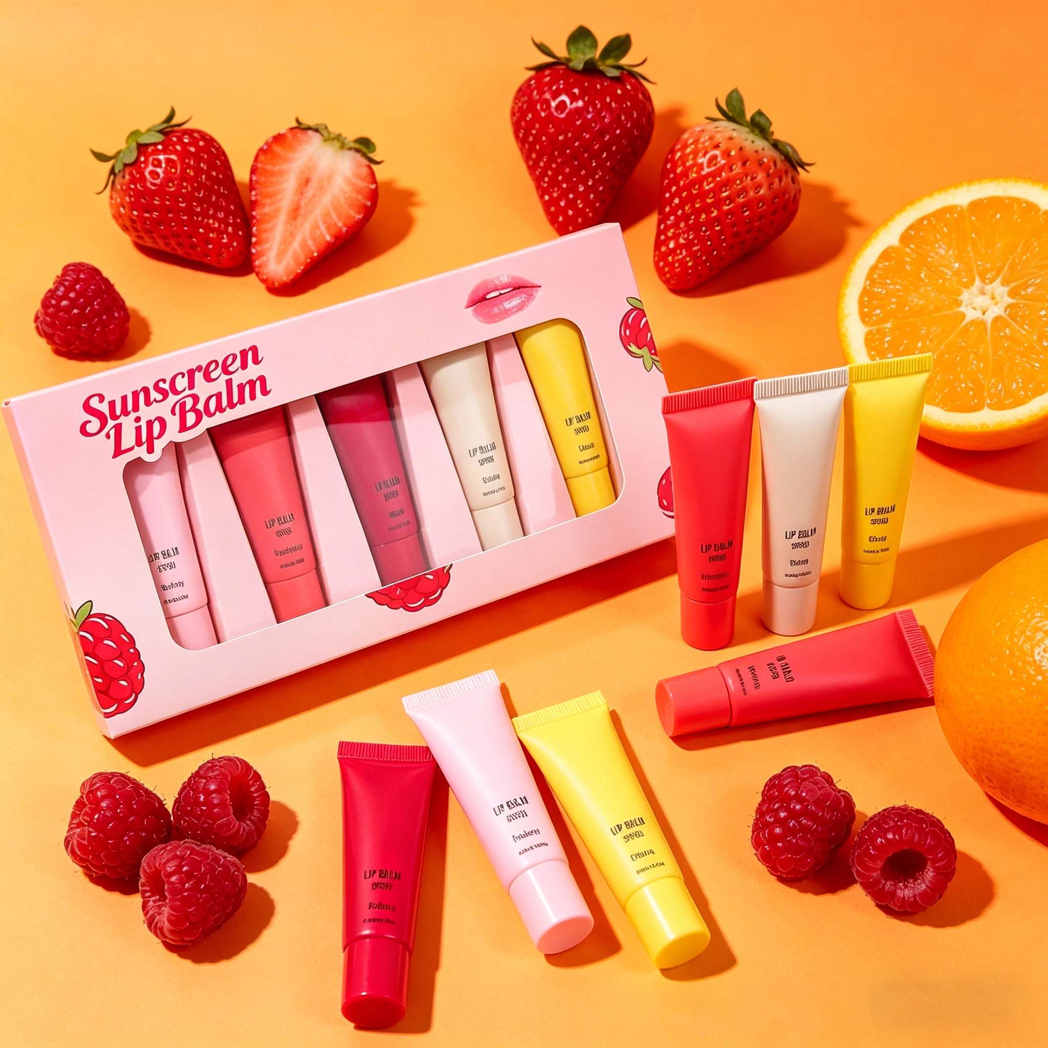 Fruit-flavored-vitamin-E-lip-balm-sunscreen-manufacturer
