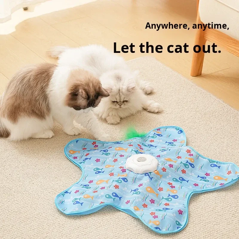 ROADREIGN -Interactive Electric Cat Toy | Moving Feather Self-Entertainment Toy for Indoor Cats 1