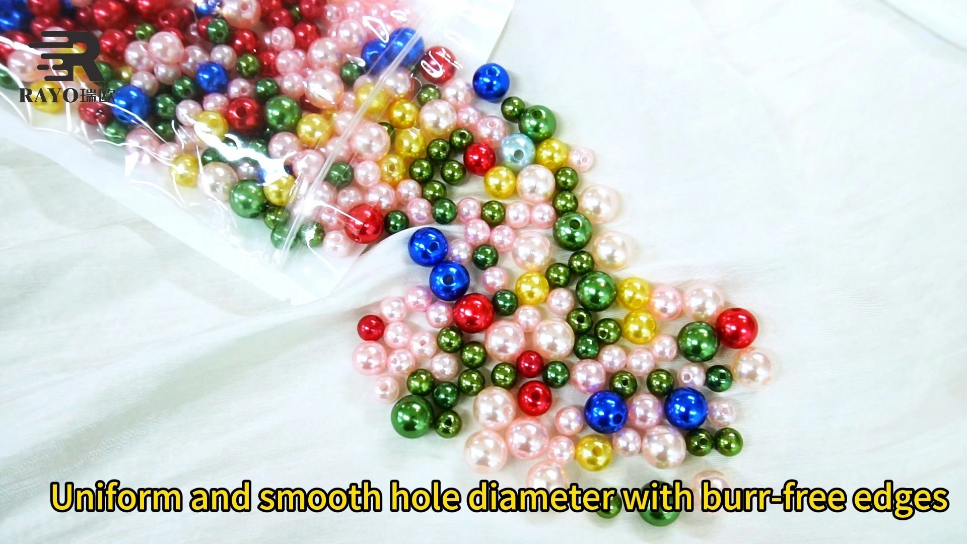 Crystal Wholesale Colorful 3mm-30mm Color with Hole Plastic Pearl ABS DIY Accessories Glass Pearl Beads for Garments 1