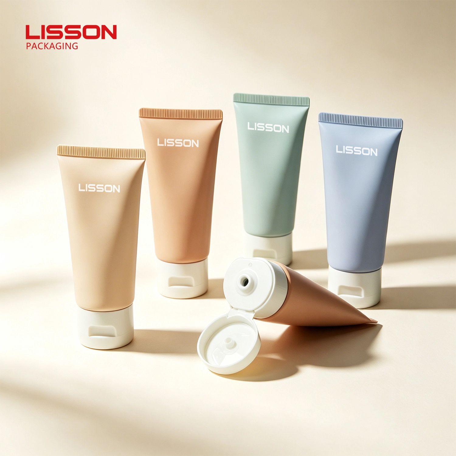LISSON® Right-Angle Flip-Top Cosmetic Tube | 40–120ml 1