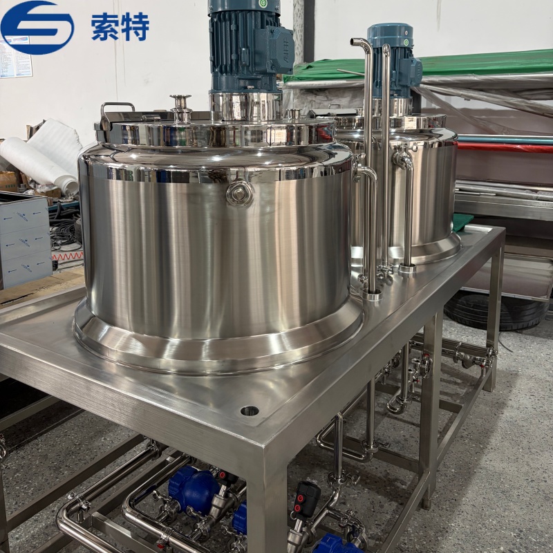 High Shear Vacuum Homogenizing Emulsifying Tank for Cosmetic Cream 4