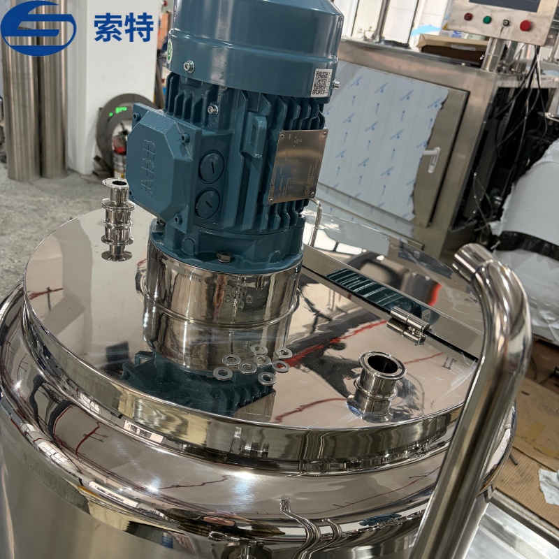 High Shear Vacuum Homogenizing Emulsifying Tank for Cosmetic Cream 8