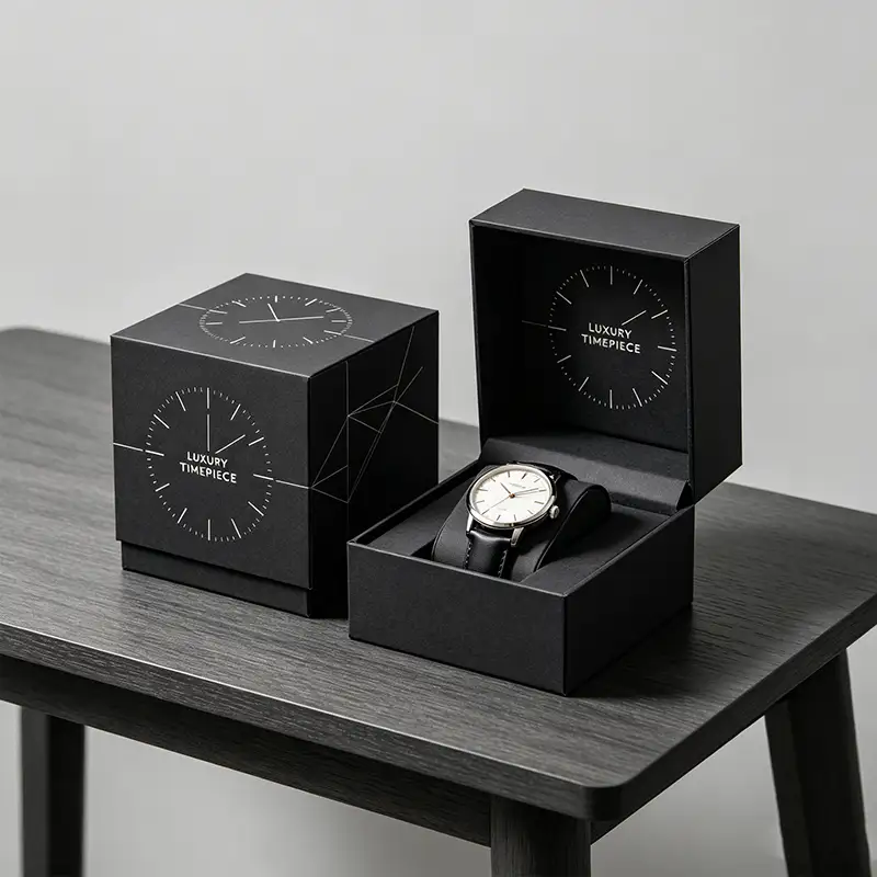 Luxury Custom Recyclable Watch Packaging Boxes with Magnetic Closure & Custom Orders-Wholesale Paperboard Watch Boxes & Cases 1