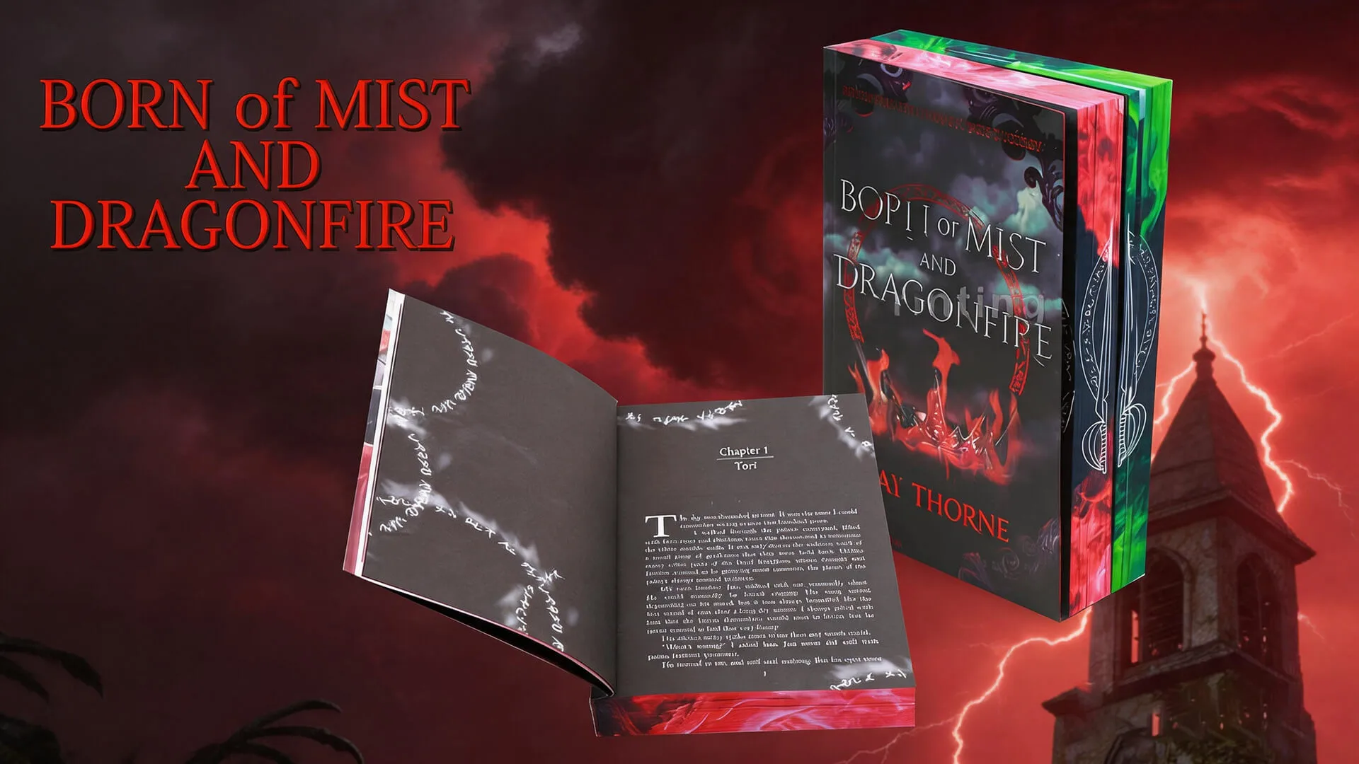Vellum Insert Paperback Book Series with Spot UV Foiling on Cover and Sprayed Edges 1