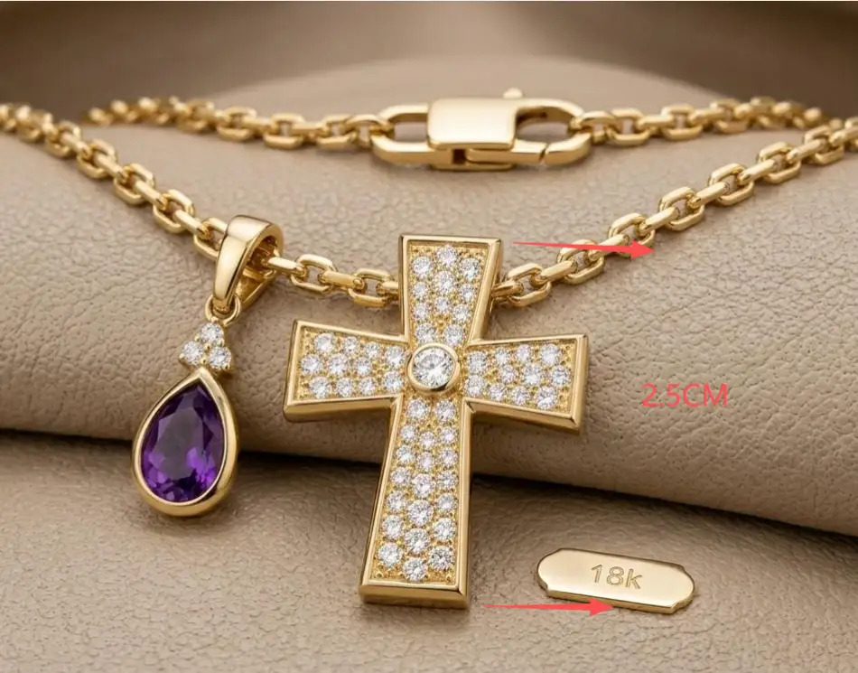 Messi Jewelry Customize 14K Chain & 2 pendant for Mr.Michele Bottari 1
