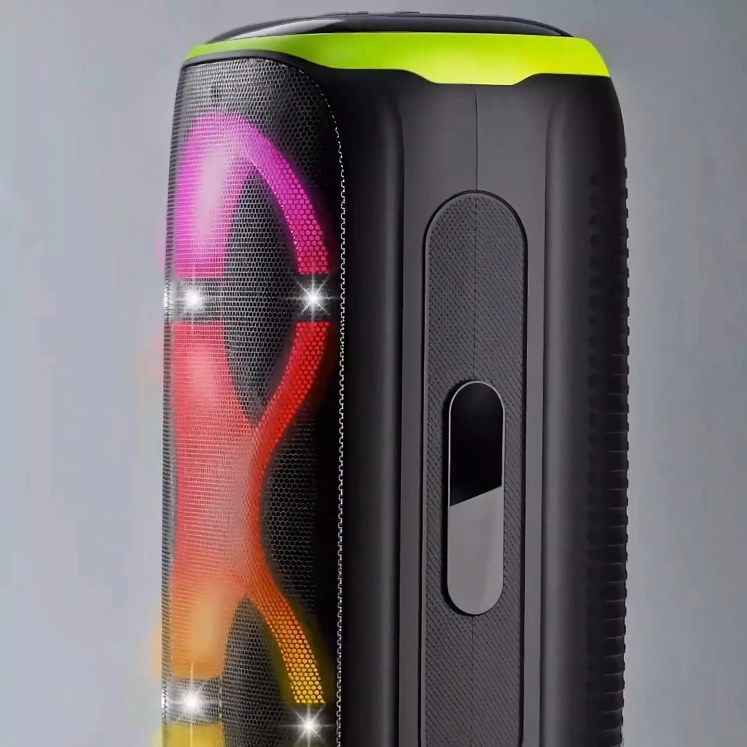 120W Portable Bluetooth Speaker with Dual 8 Woofers and Infinity LED Light | Deluxe AV AP-2808B-2B 1