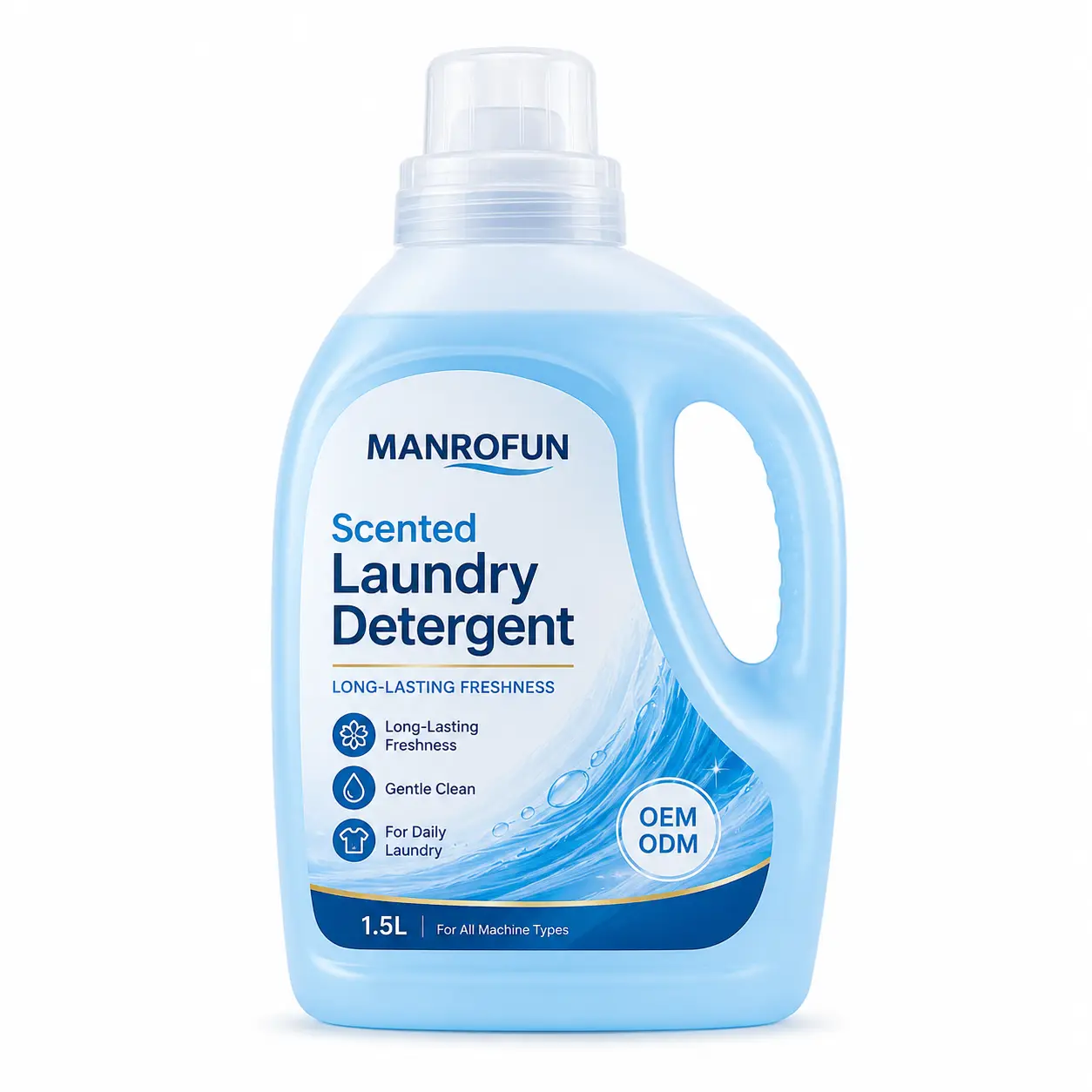 Private Label Liquid Laundry Detergent Bottle for Scented Fabric Cleaning OEM Supply 1
