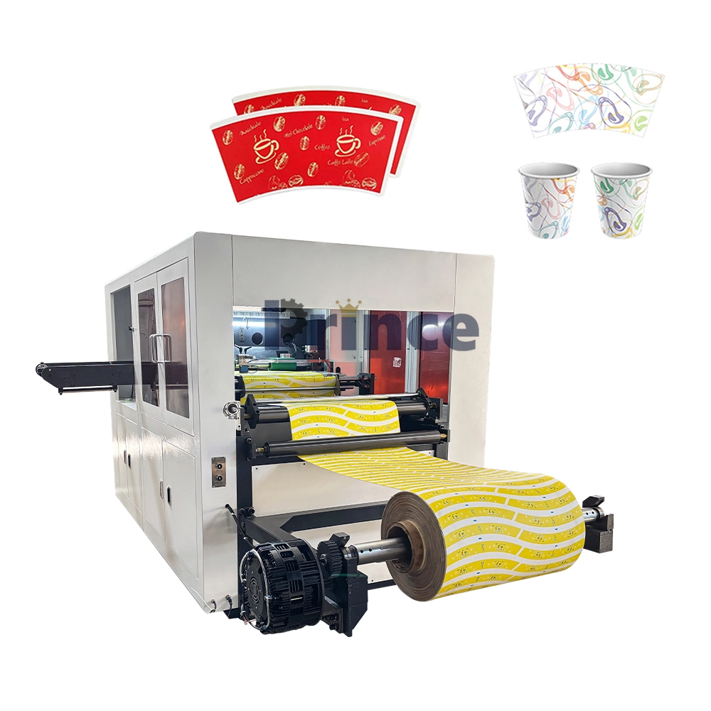 Máquina automática de corte e vinco de alta velocidade para copos de papel 1