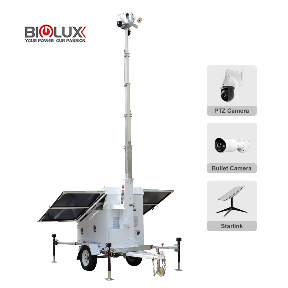 HiSTAR-III Hybrid Solar Surveillance Trailer With Auto-Start Backup Generator 1