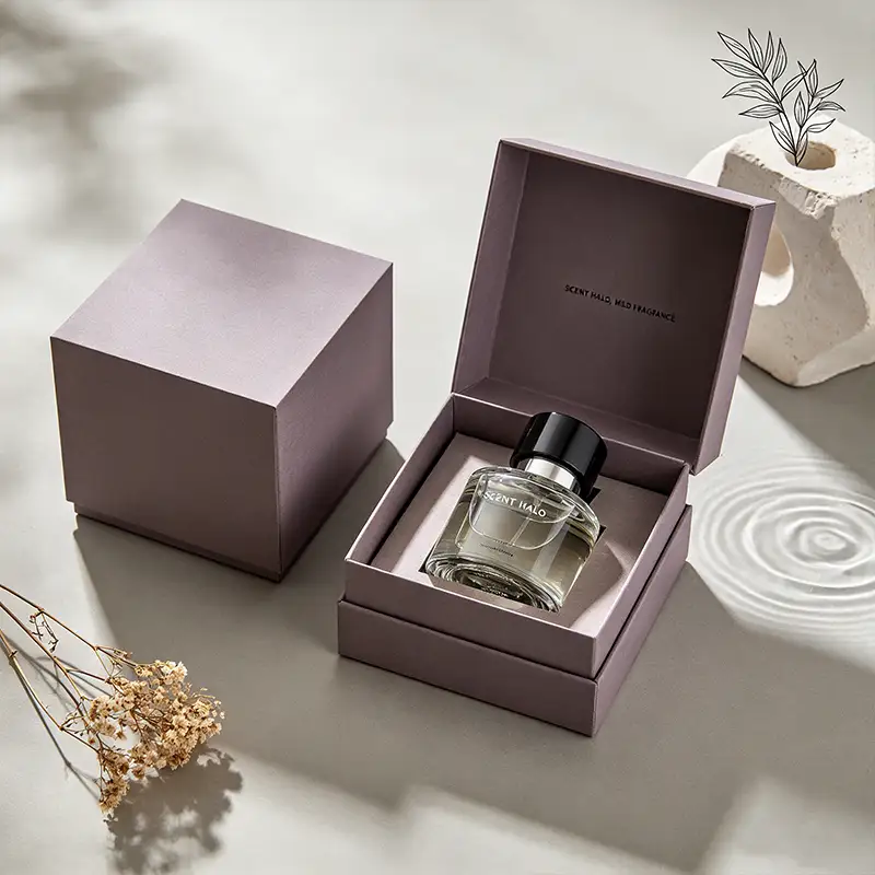 Luxurious and High-end Rigid Paper Boxes for Perfume Gift Packaging High Quality Customizable Matt Lamination & Embossing UV 1