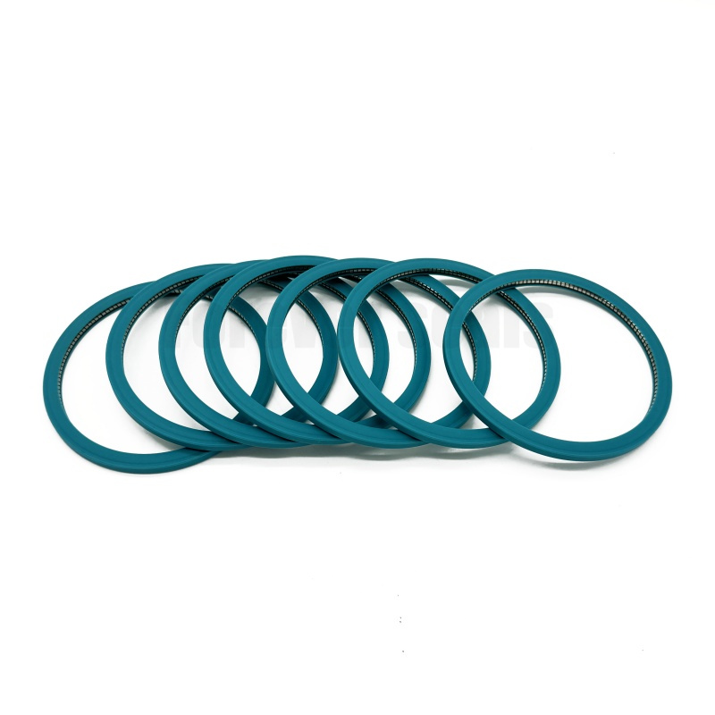 Sello energizado de resorte de PTFE azul modificado de sección transversal interna 7