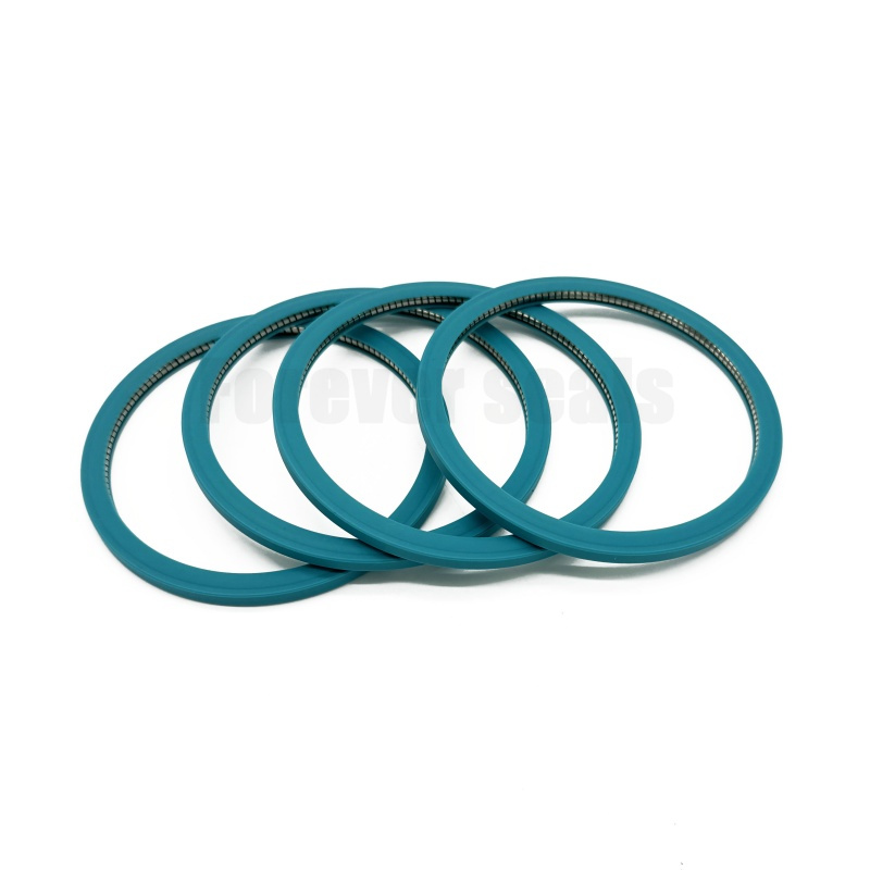 Sello energizado de resorte de PTFE azul modificado de sección transversal interna 8
