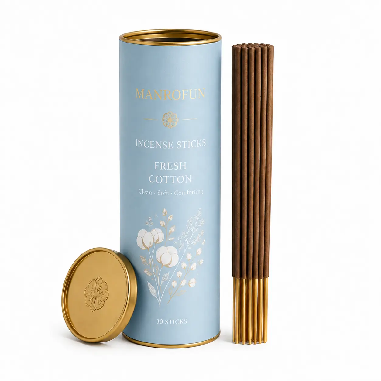Lidded Cylinder Incense Stick Set for Private Label Home Fragrance Supply 1