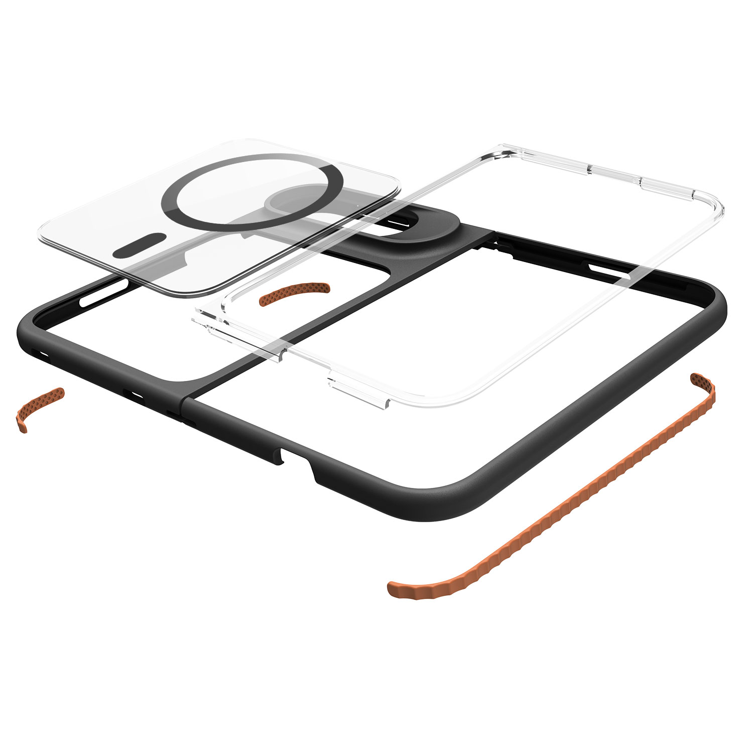 2026 TPE TPU PC Shockproof Magnetic Phone Case for iPhone 18 fold 3